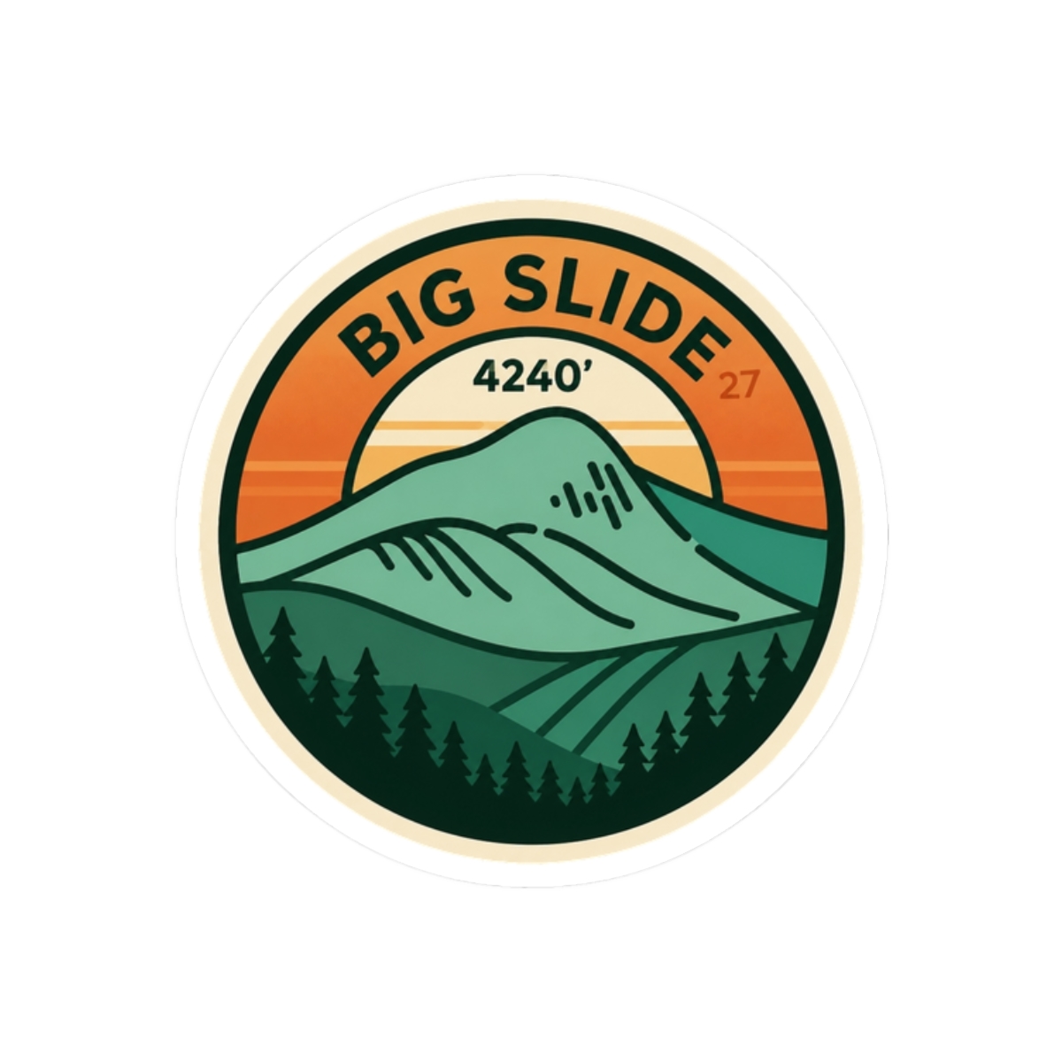 Adirondack High Peak 27 Big Slide Badge - alternate angle 3, merchandise