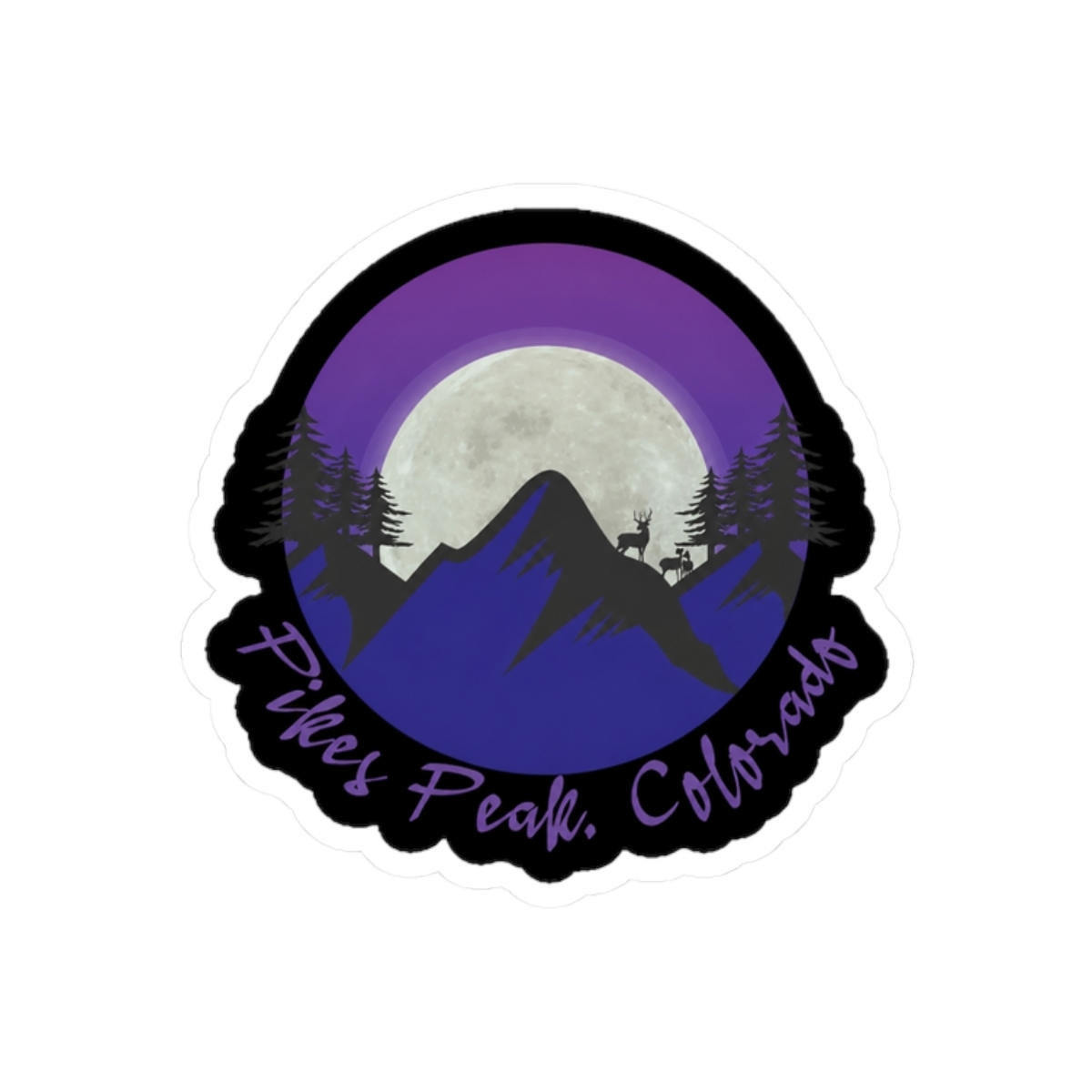 Pikes Peak Colorado Sticker - alternate angle 3, merchandise