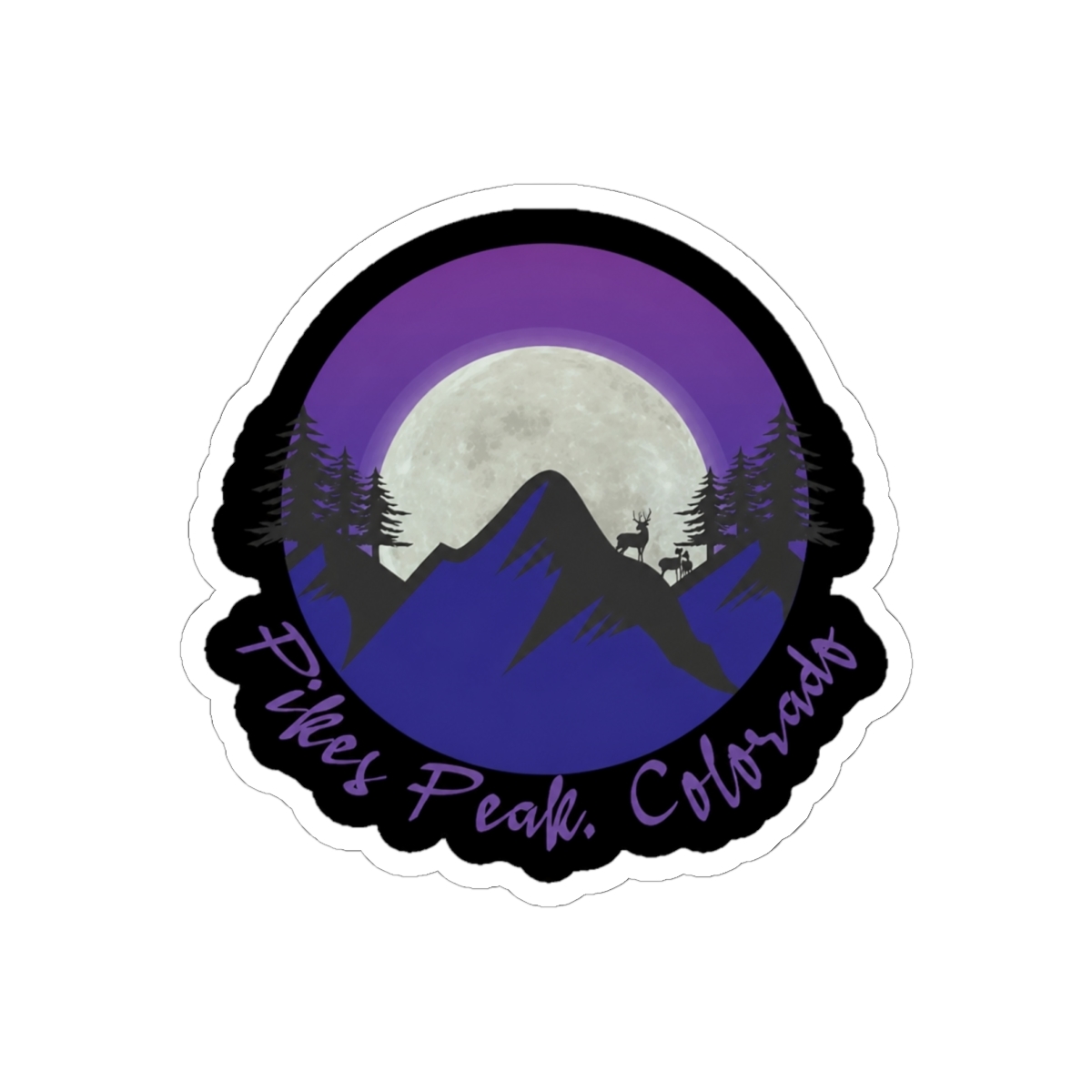 Pikes Peak Colorado Sticker - alternate angle 2, merchandise