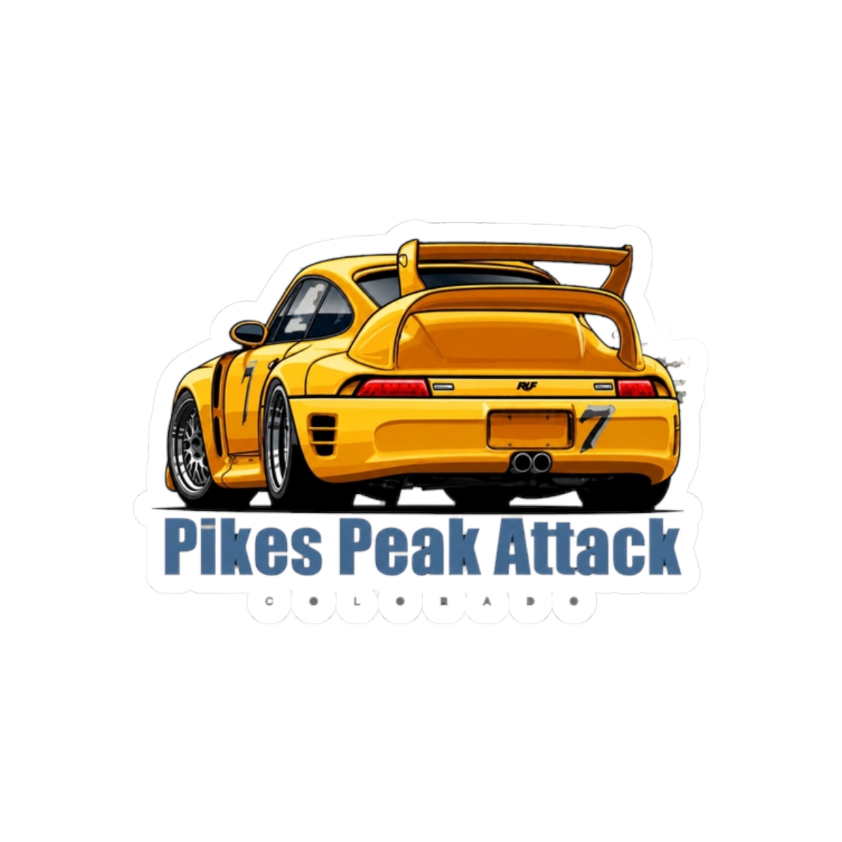 Pikes Peak legend Sticker - alternate angle 3, merchandise