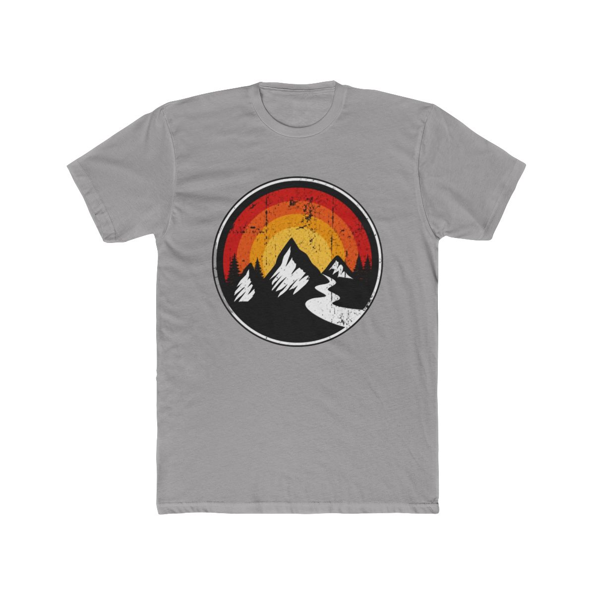 Sunset Peaks Circular Mountain Scene - alternate angle 2, merchandise