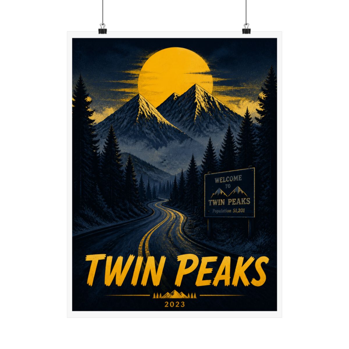 Twin Peaks Welcome To Twin Peaks T-Shirts - alternate angle 2, merchandise