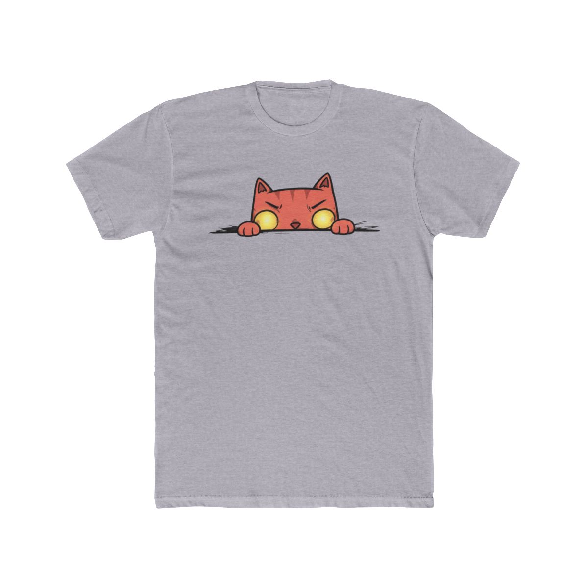 Cat Peaked Tri Blend Organic T Shirt