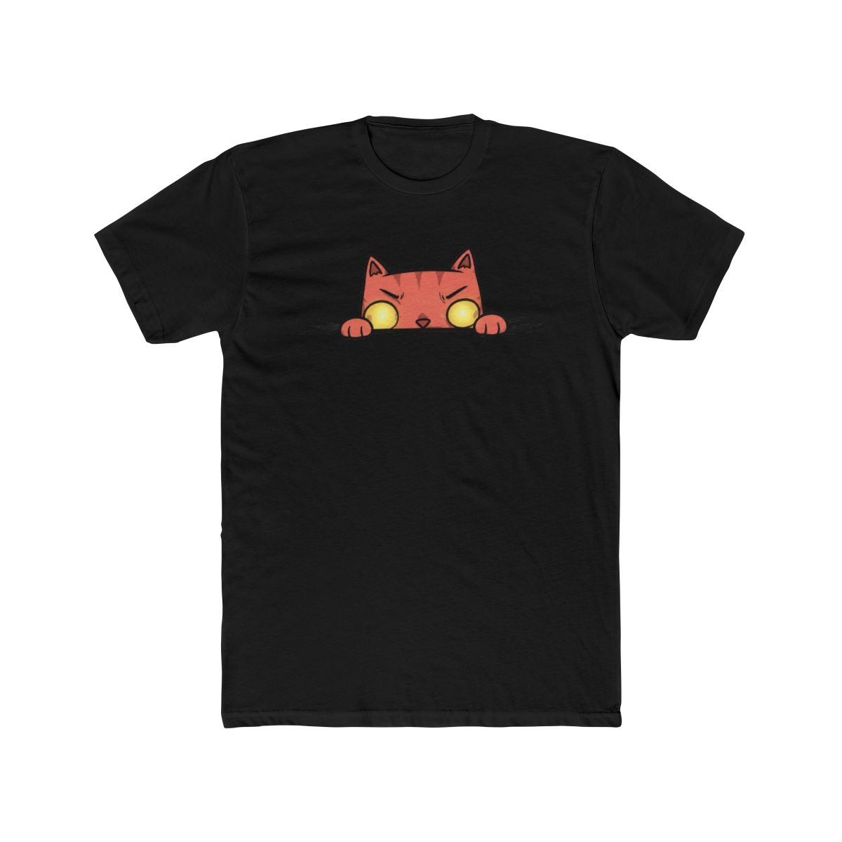 Cat Peaked Tri Blend Organic T Shirt - alternate angle 3, merchandise