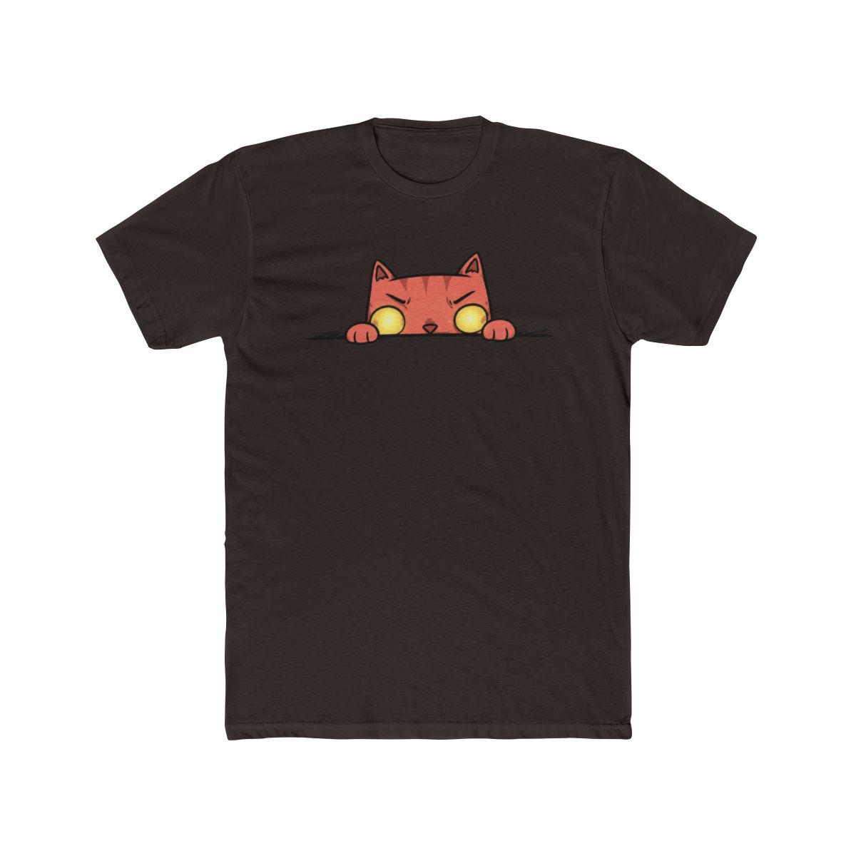 Cat Peaked Tri Blend Organic T Shirt - alternate angle 2, merchandise