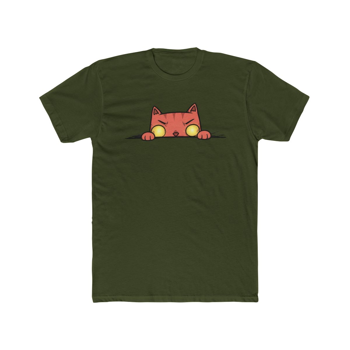 Cat Peaked Tri Blend Organic T Shirt - alternate angle 5, merchandise