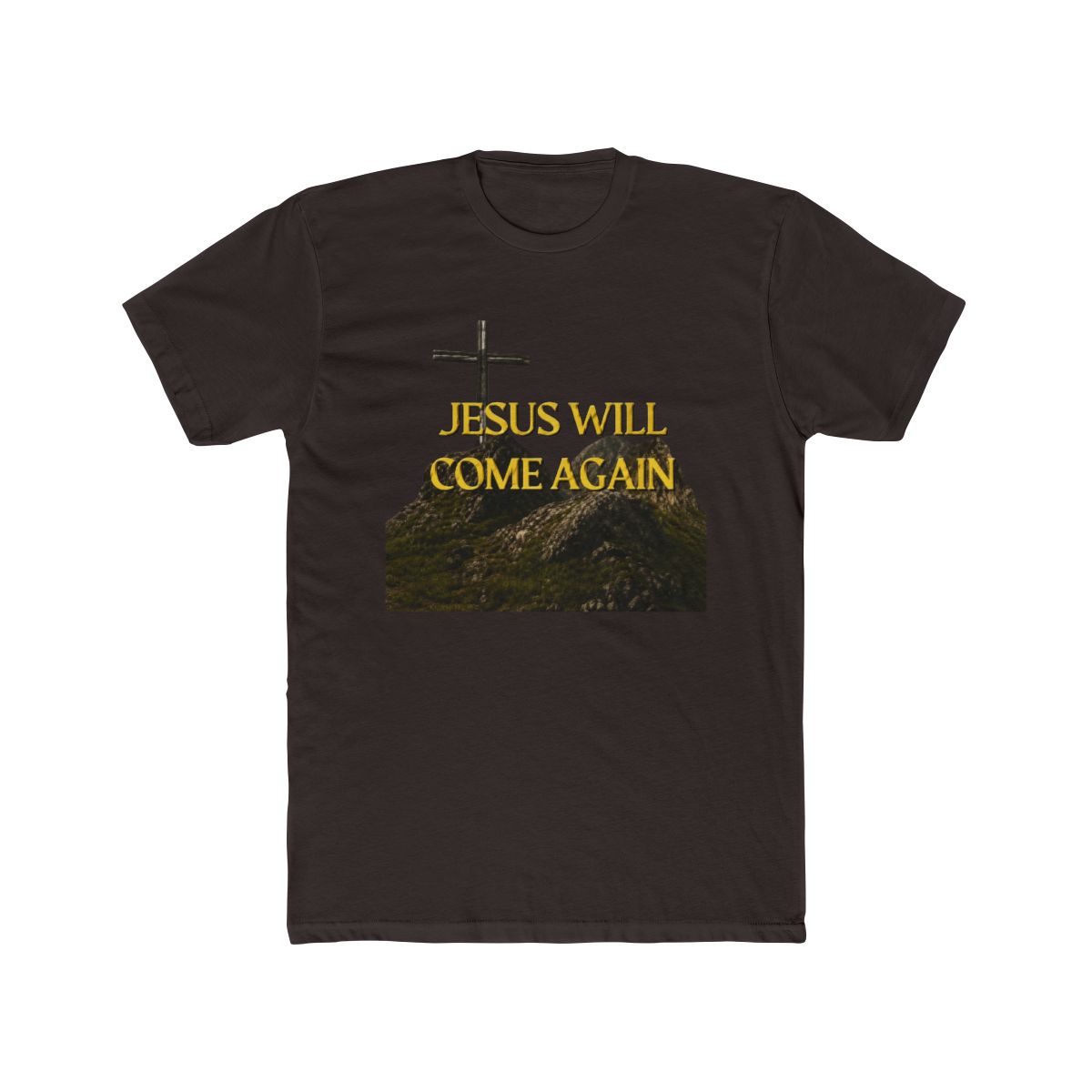 Jesus Will Come Again Mountain Peak Cross Christia - alternate angle 2, merchandise