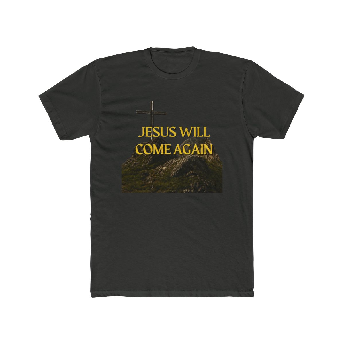 Jesus Will Come Again Mountain Peak Cross Christia - alternate angle 5, merchandise