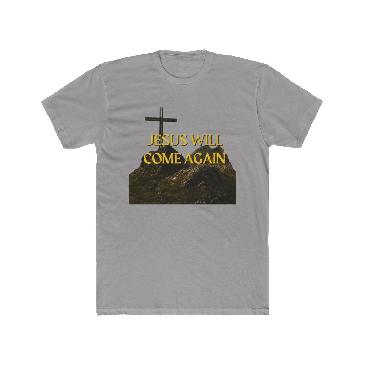 Jesus Will Come Again Mountain Peak Cross Christia - Official T-Shirts merchandise