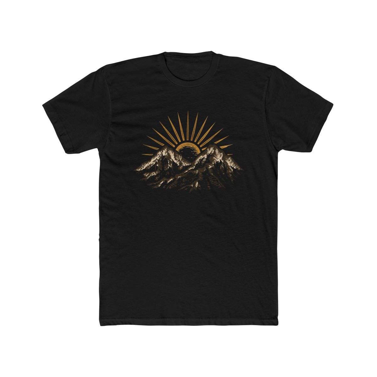 Sunrise Peaks Mountain Graphic T Shirt for Nature Lovers - alternate angle 3, merchandise