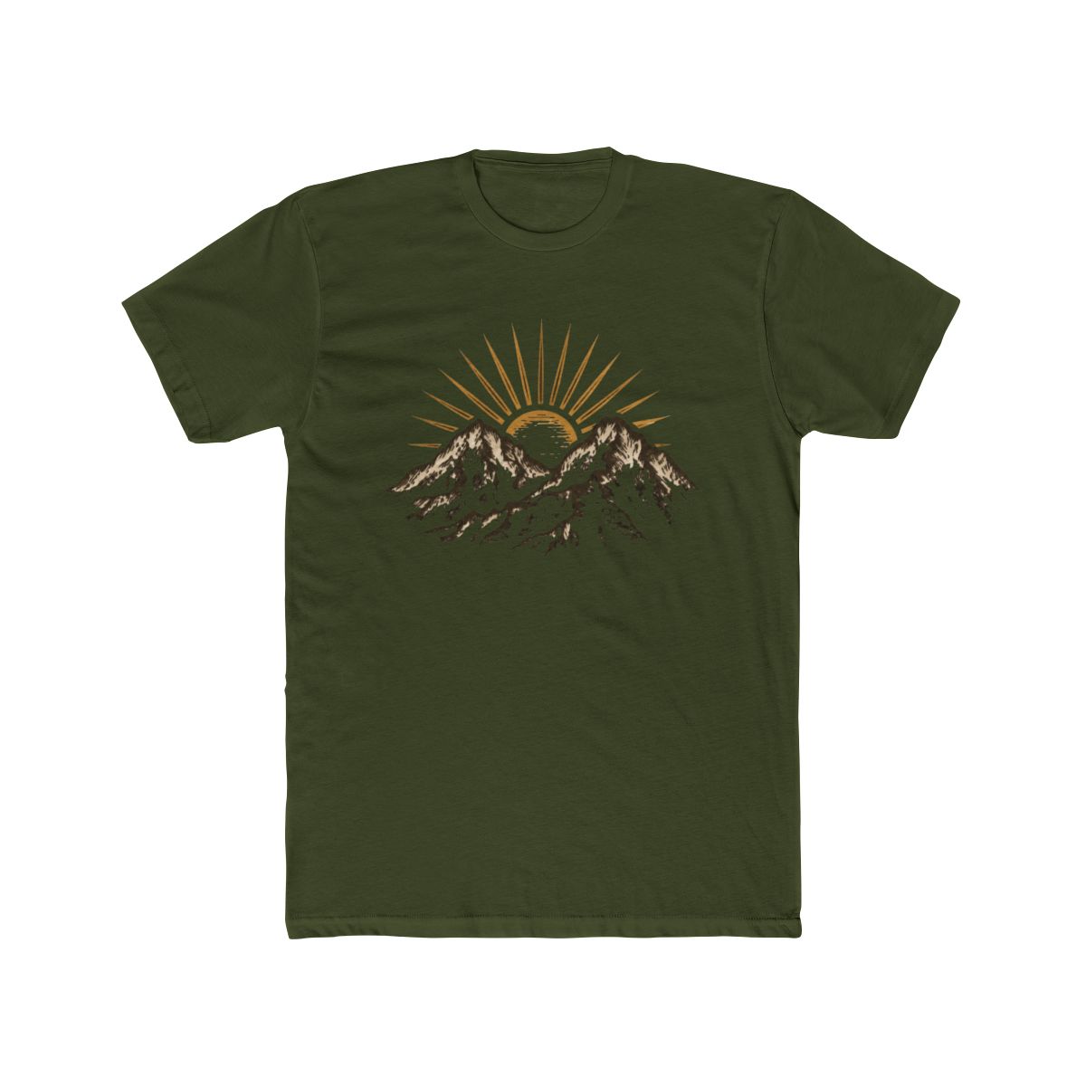 Sunrise Peaks Mountain Graphic T Shirt for Nature Lovers - alternate angle 5, merchandise