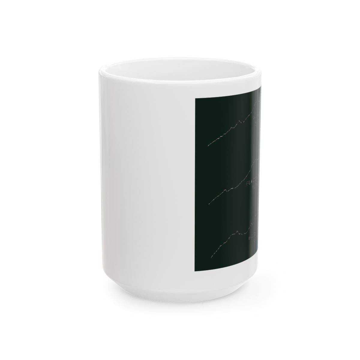 Cascade Peaks Panoramic Mug | Mountain View Coffee Cup - alternate angle 2, merchandise