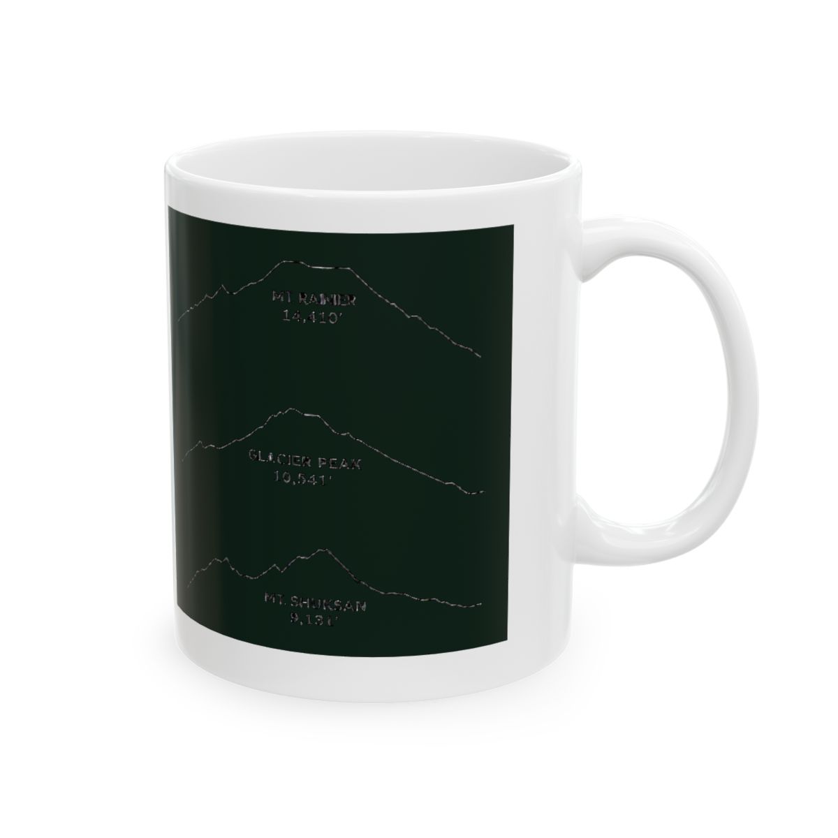 Cascade Peaks Panoramic Mug | Mountain View Coffee Cup