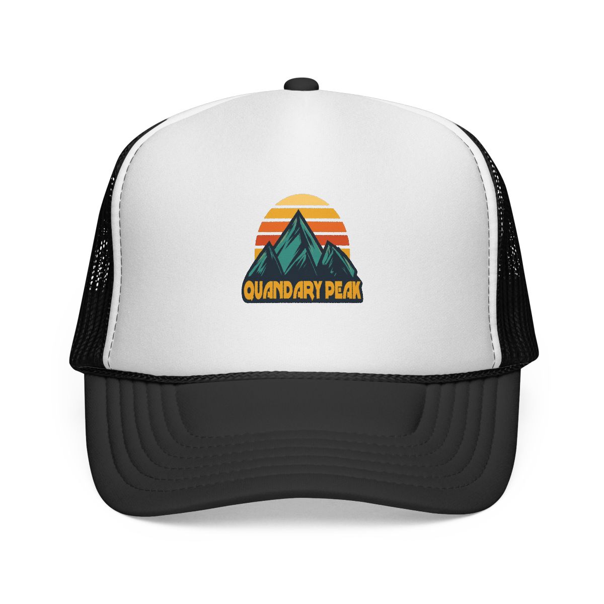 Quandary Peak Colorado Retro Turquoise Trucker Hat