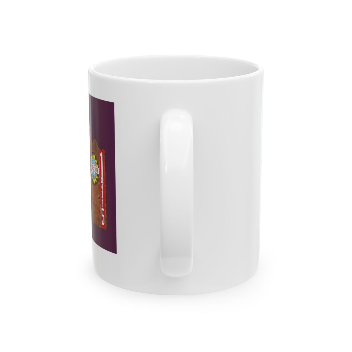 Pike's Peak Summit, Colorado Two-Tone Coffee Mug - alternate angle 3, merchandise