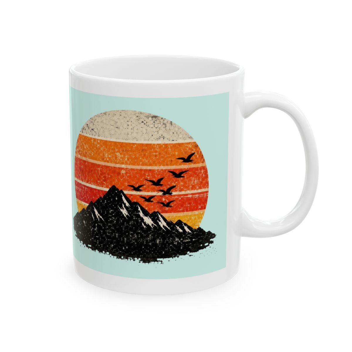 Sunset Peak Retro Circle