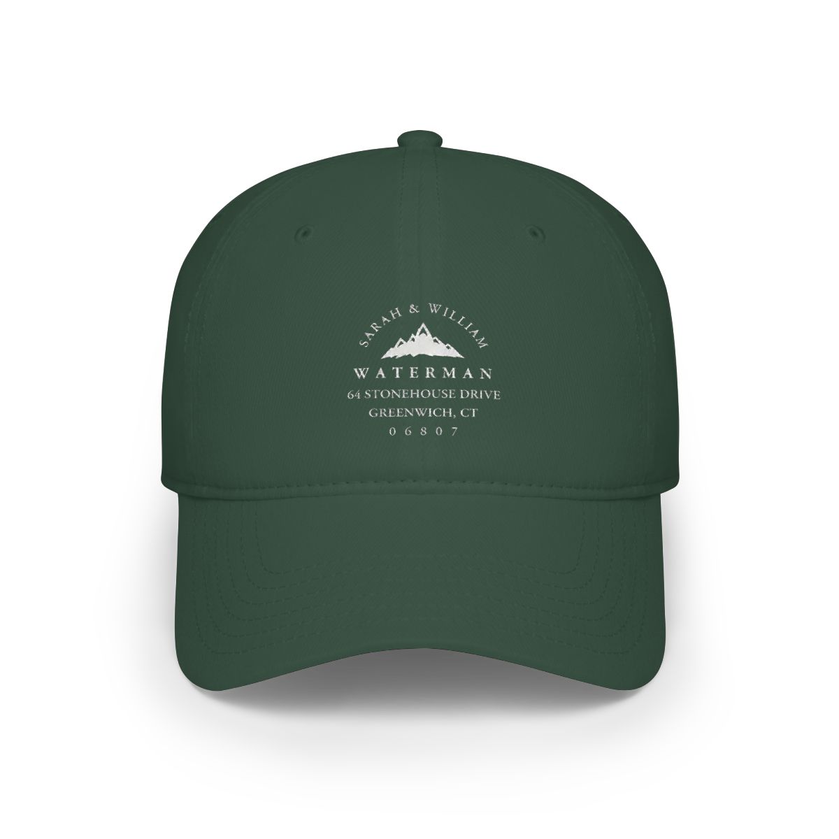 Snow Capped Mountain Peaks Return Address Self-inking Stamp - alternate angle 4, merchandise