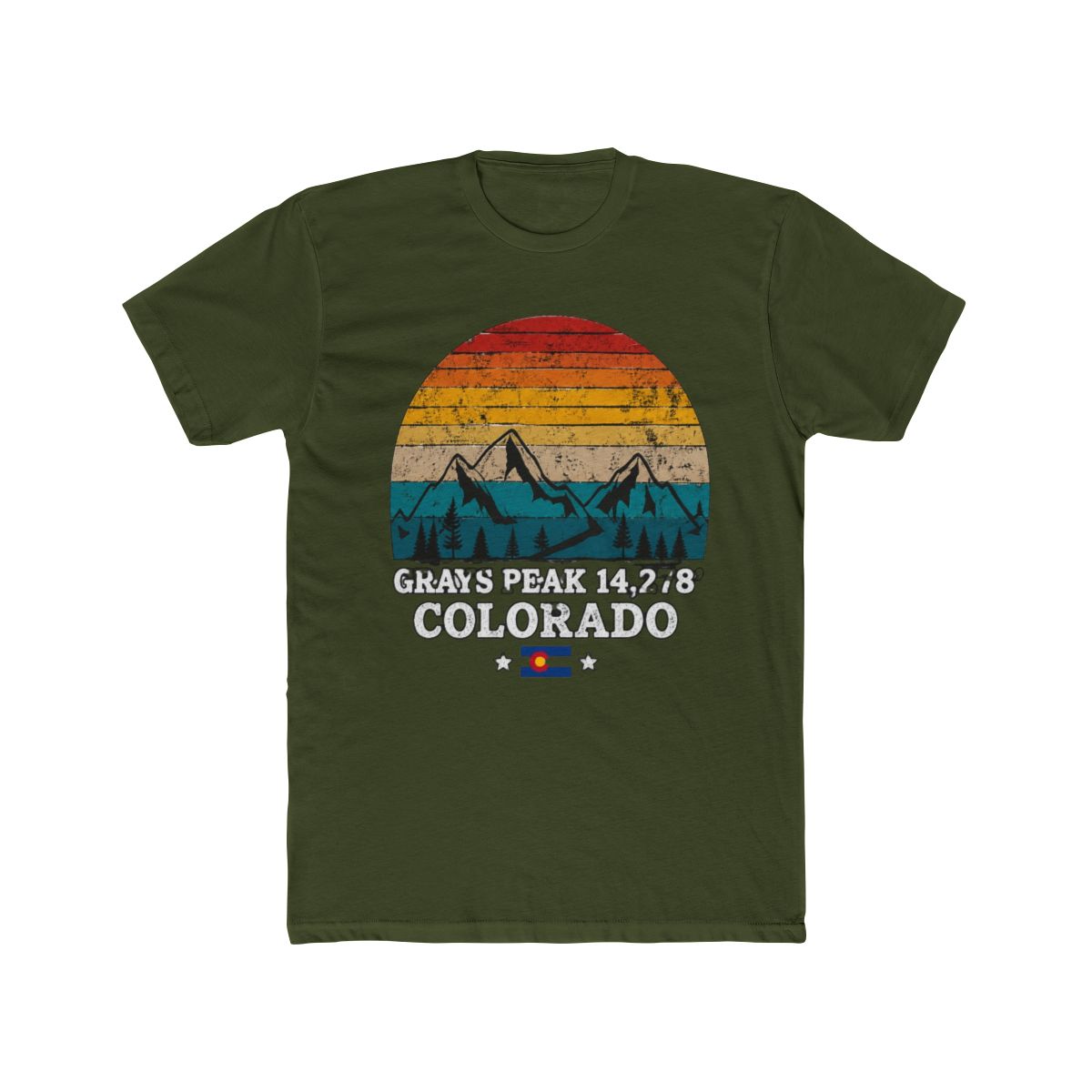 GRAYS PEAK 14,278' Colorado T Shirt - alternate angle 4, merchandise