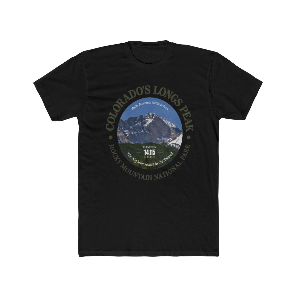 Longs Peak T Shirt - alternate angle 3, merchandise