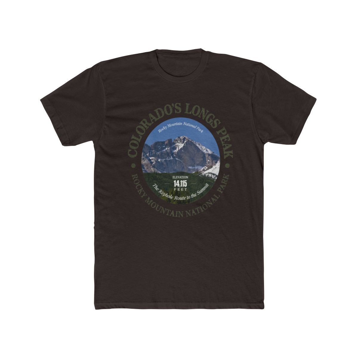 Longs Peak T Shirt - alternate angle 2, merchandise