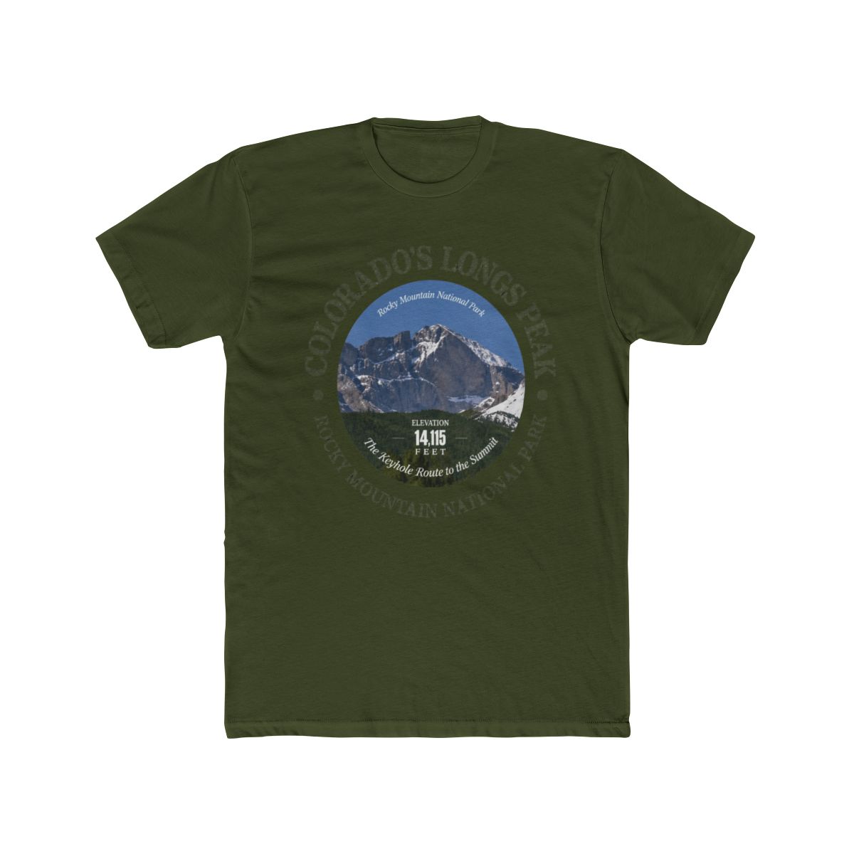 Longs Peak T Shirt - alternate angle 5, merchandise