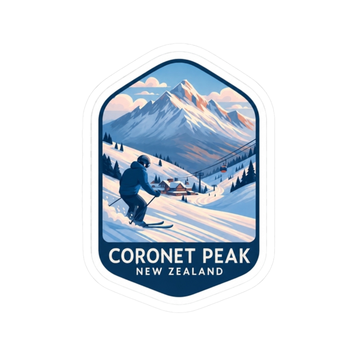 Skiing Adventure at Coronet Peak, Queenstown, New Zealand - alternate angle 3, merchandise