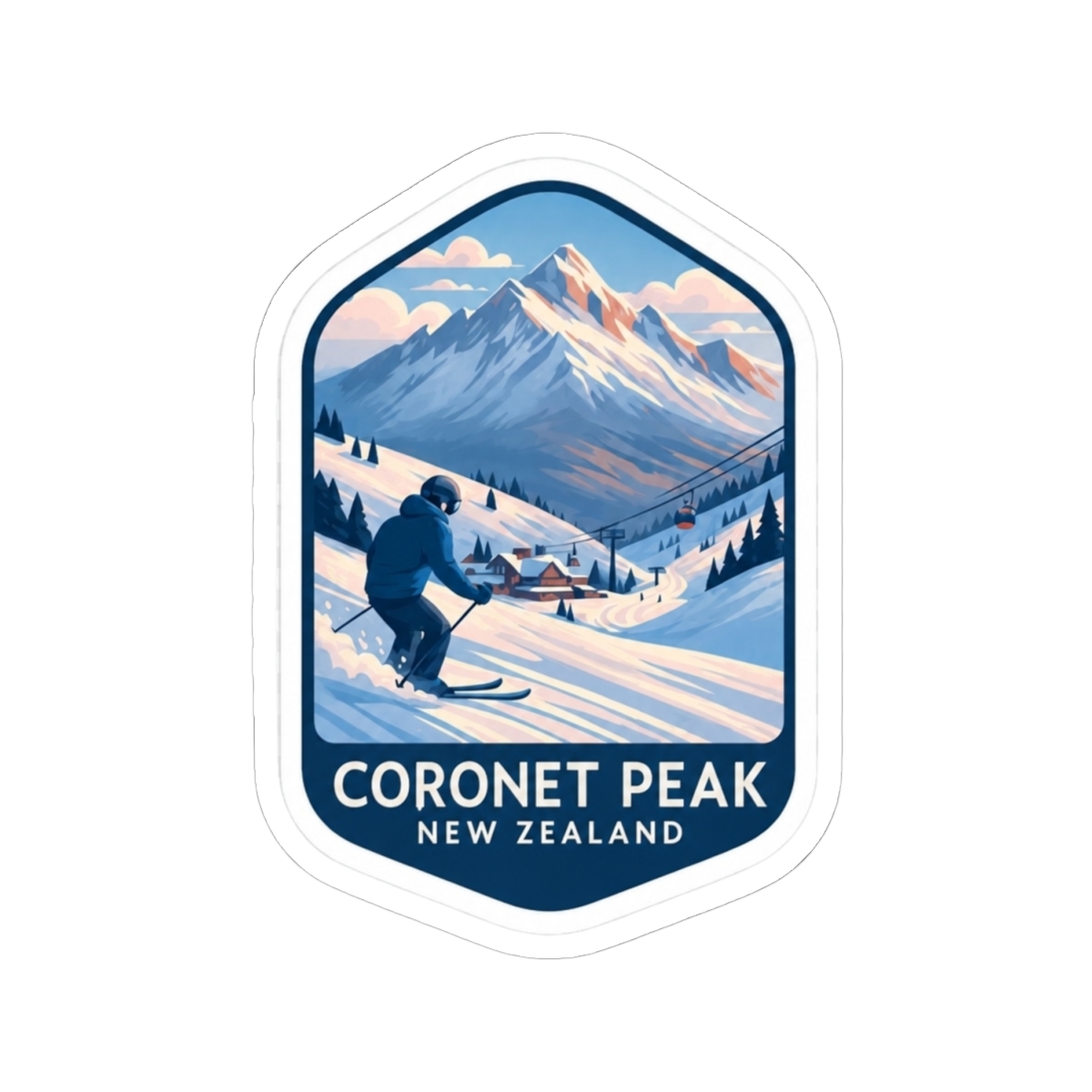Skiing Adventure at Coronet Peak, Queenstown, New Zealand - alternate angle 1, merchandise