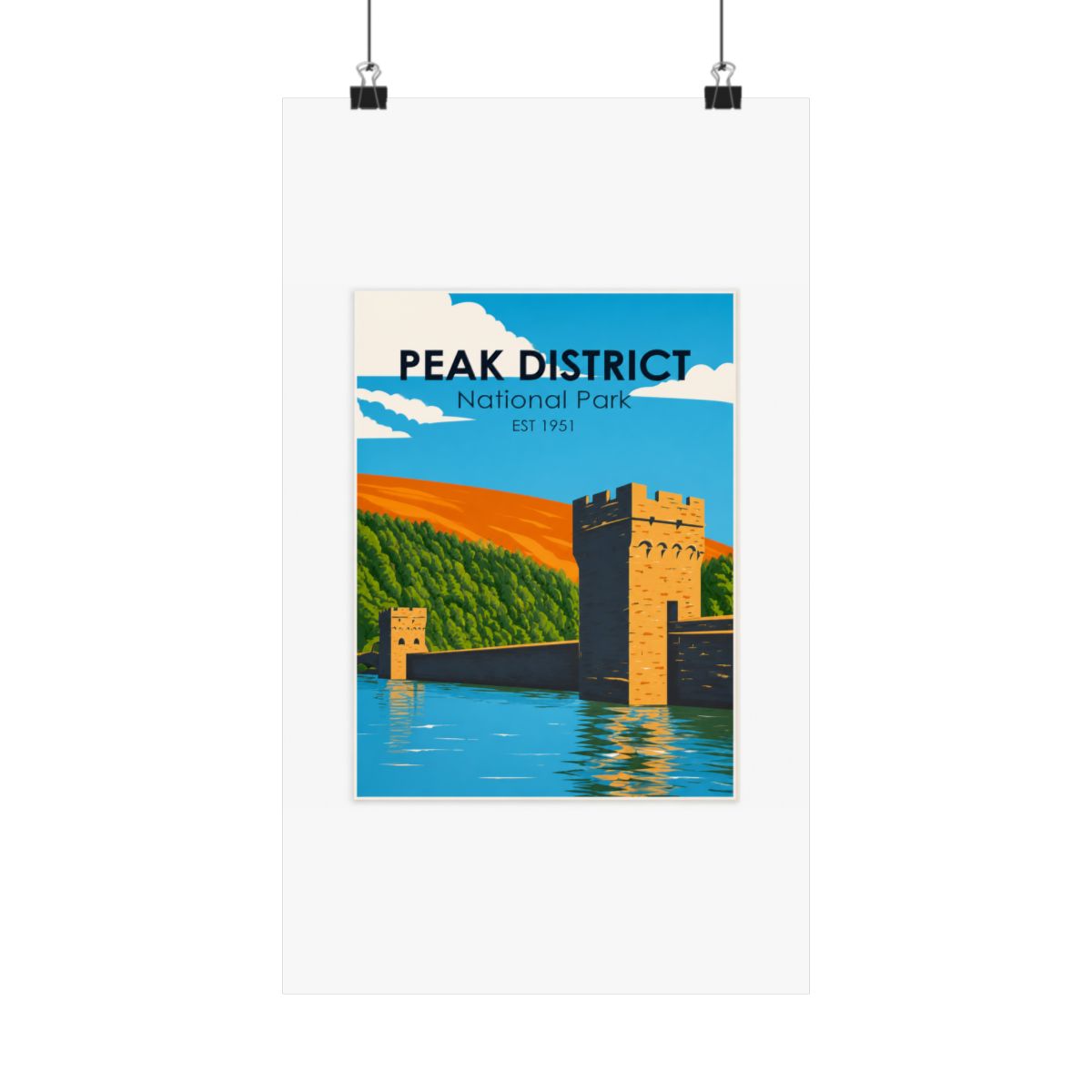 Peak District National Park England Vintage - Official Posters & Wall Art merchandise