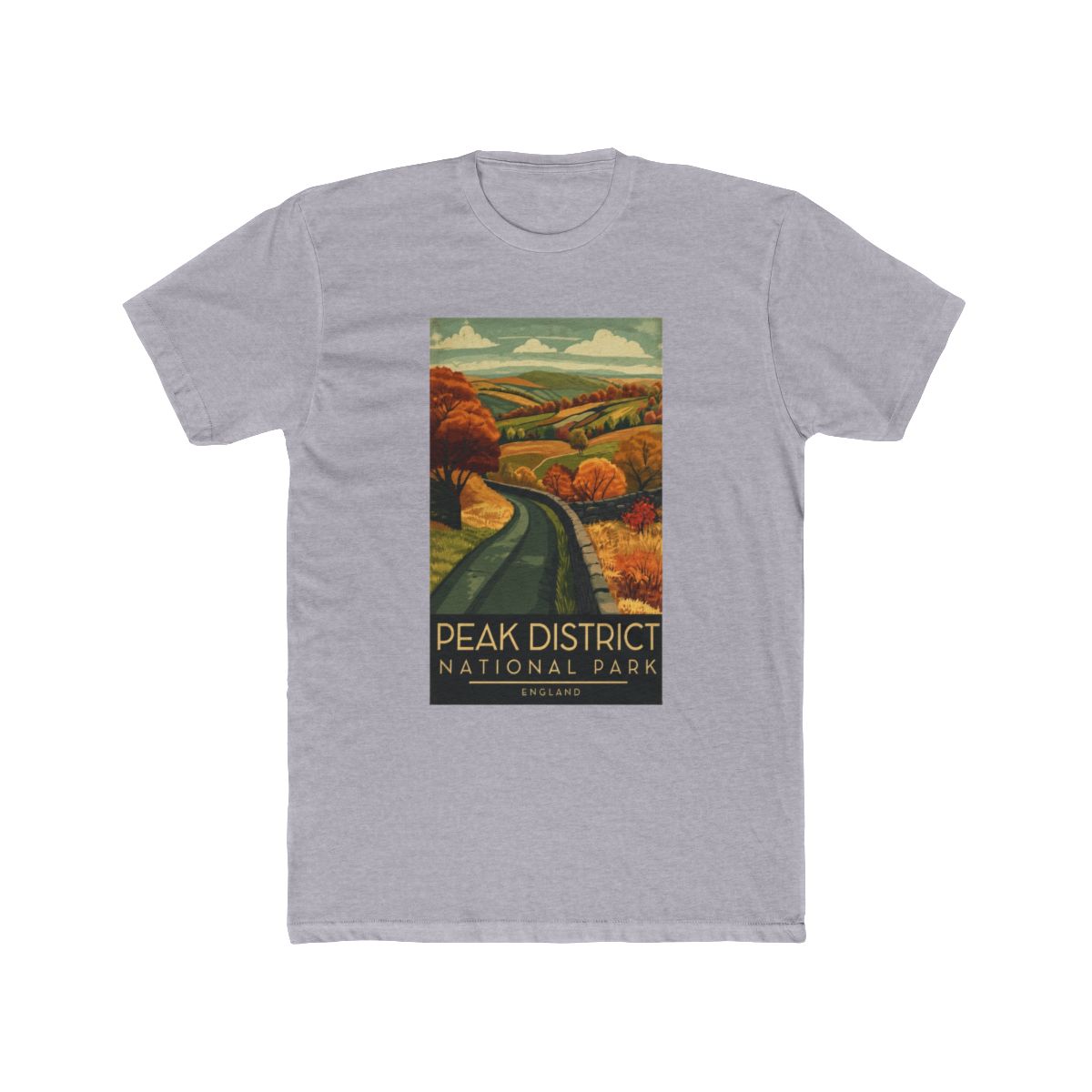 A Vintage Illustration of Peak District National Park - England