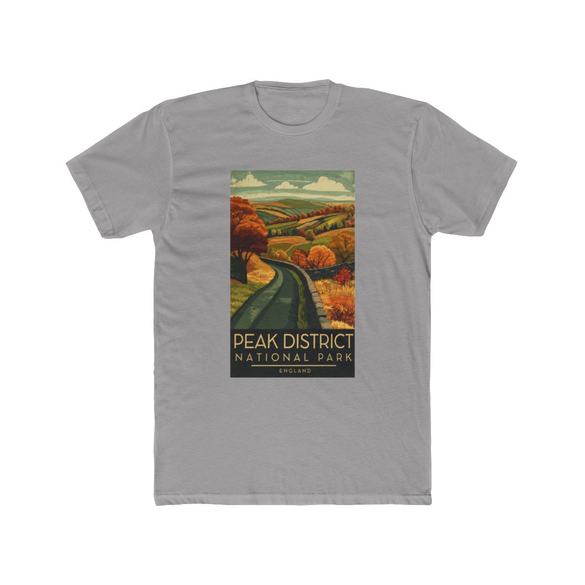 A Vintage Illustration of Peak District National Park - England - Official T-Shirts merchandise