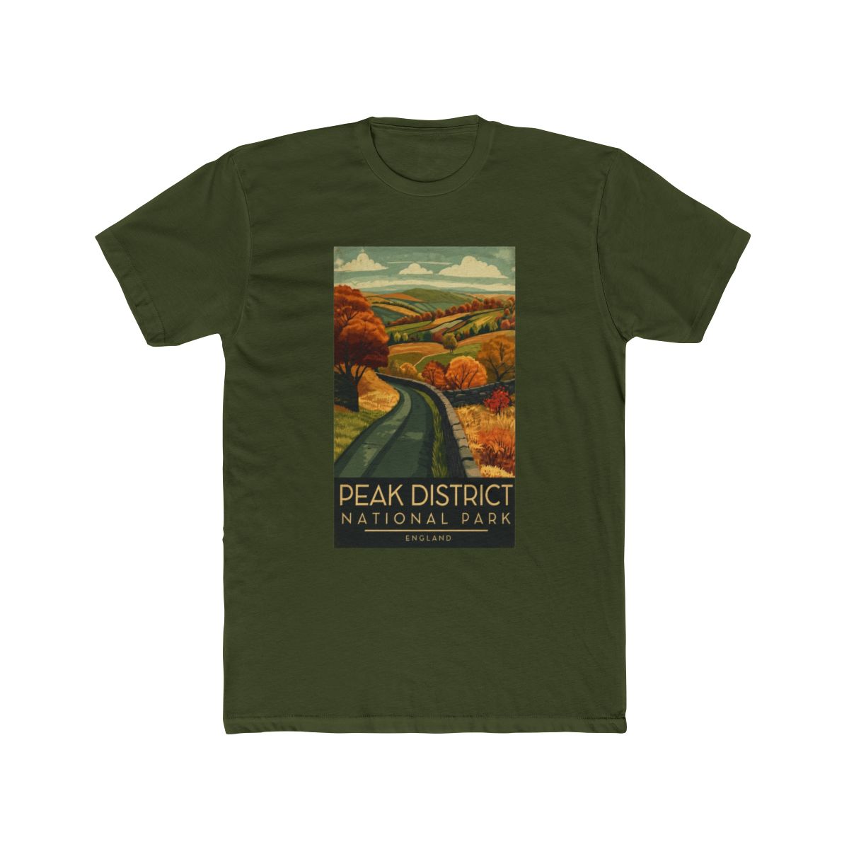 A Vintage Illustration of Peak District National Park - England - alternate angle 4, merchandise