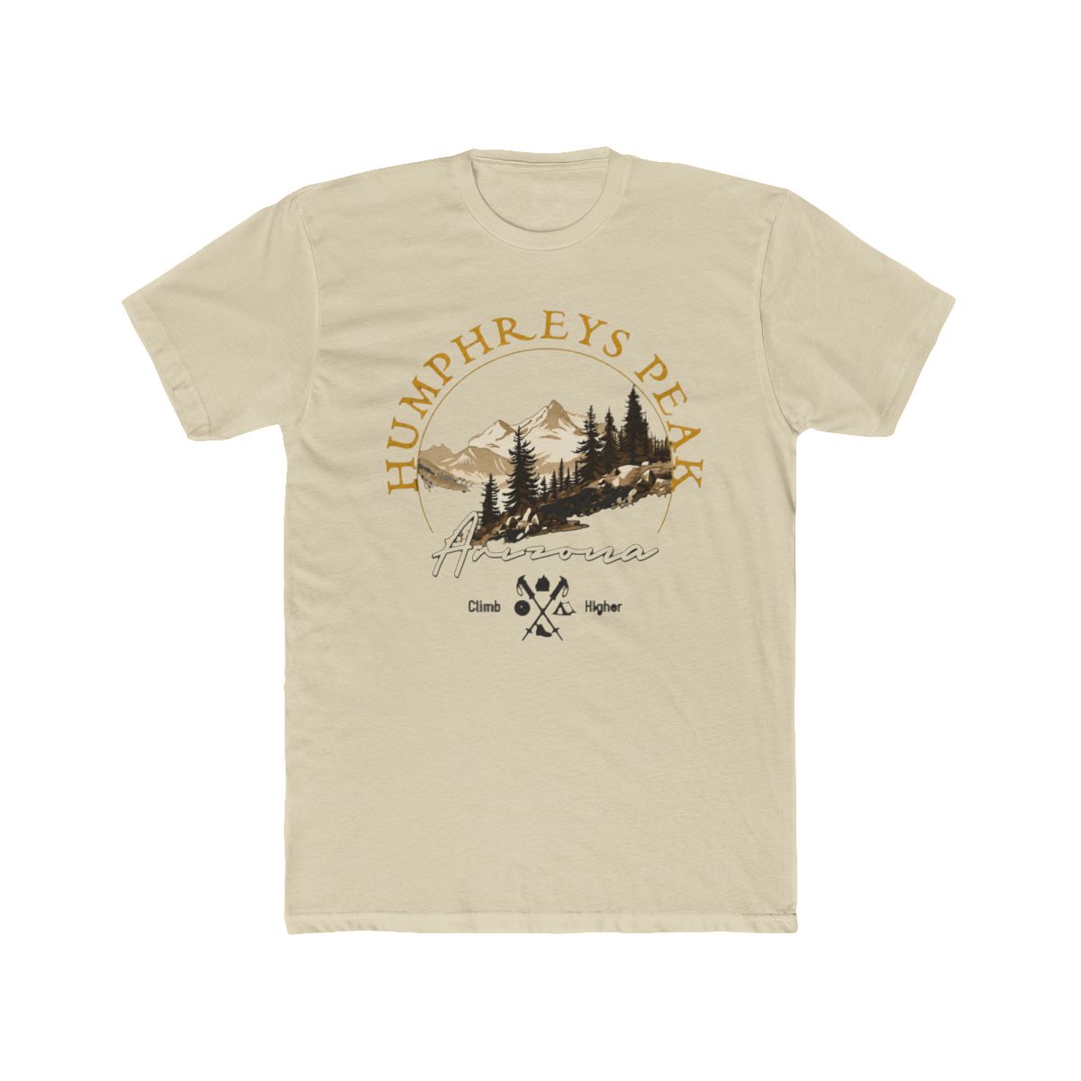 Humphreys Peak Retro Vintage Apparel Humphreys Peak Souvenir T Shirt - alternate angle 4, merchandise