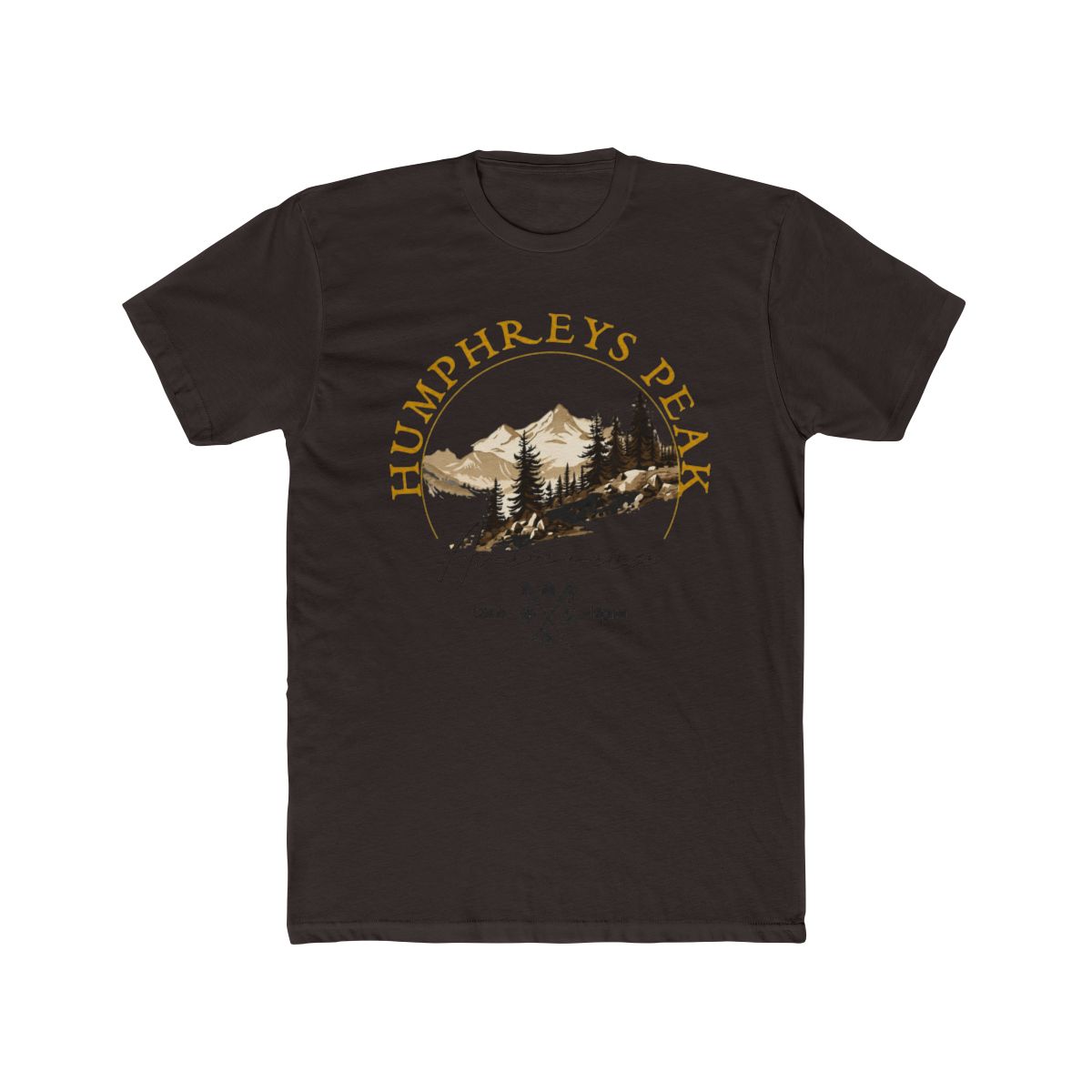 Humphreys Peak Retro Vintage Apparel Humphreys Peak Souvenir T Shirt - alternate angle 3, merchandise