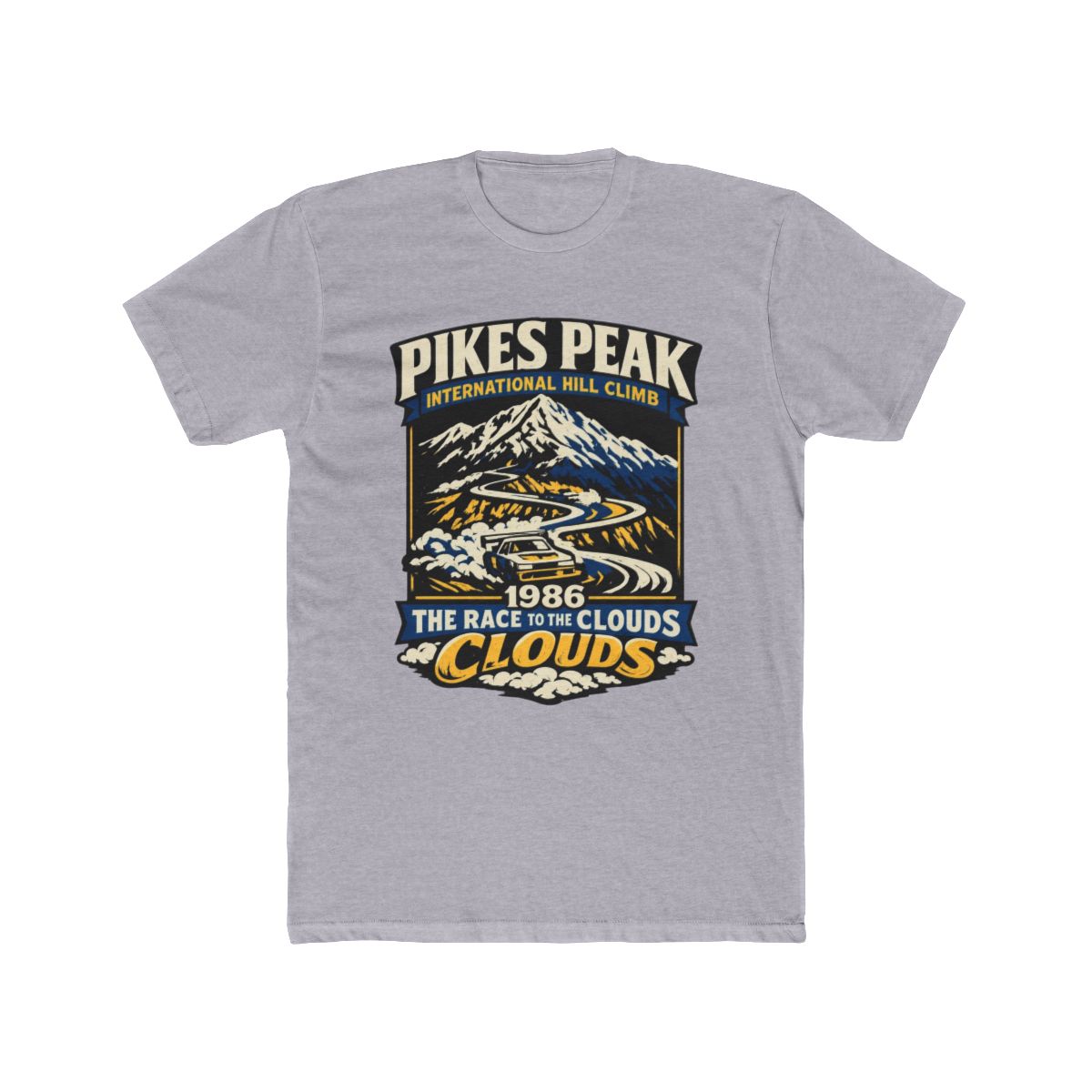 Pikes Peak 1986 - Race to the Clouds Vintage Poster T Shirt T Shirt