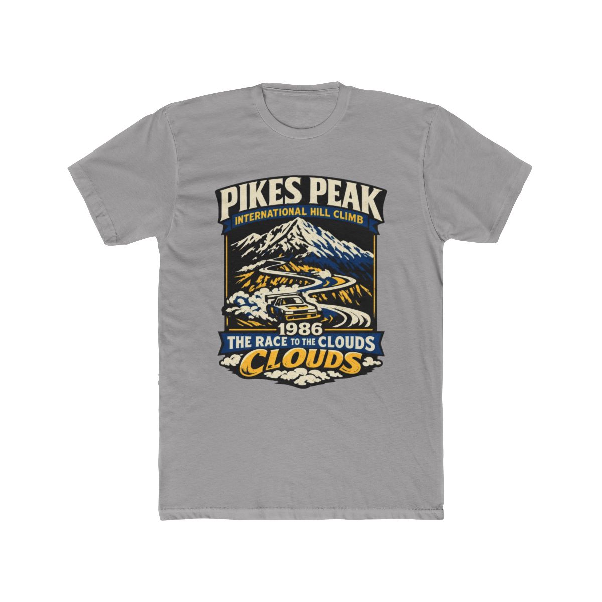 Pikes Peak 1986 - Race to the Clouds Vintage Poster T Shirt T Shirt - Official T-Shirts merchandise