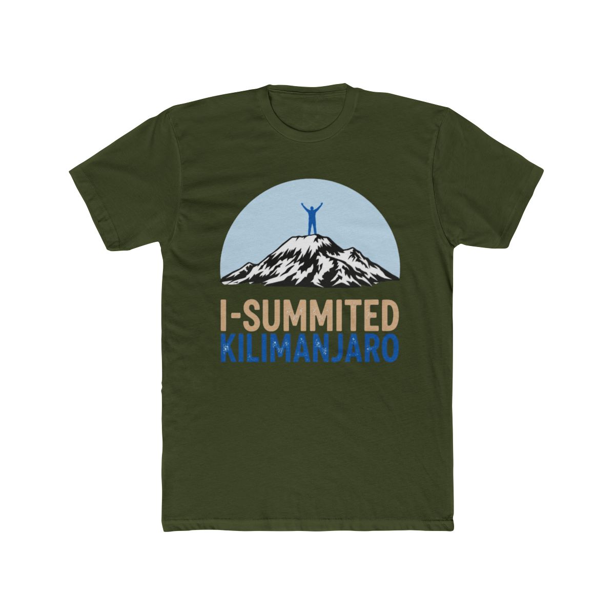 I Summited Kilimanjaro Silhouette Peak Ascent T Shirt - alternate angle 4, merchandise
