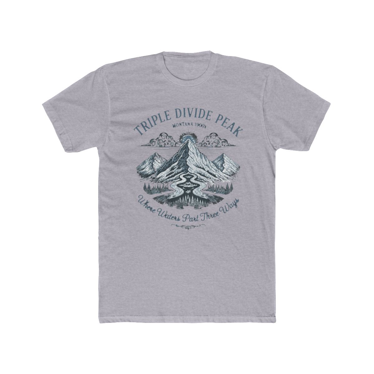 Triple Divide Peak Montana Mountains T Shirt