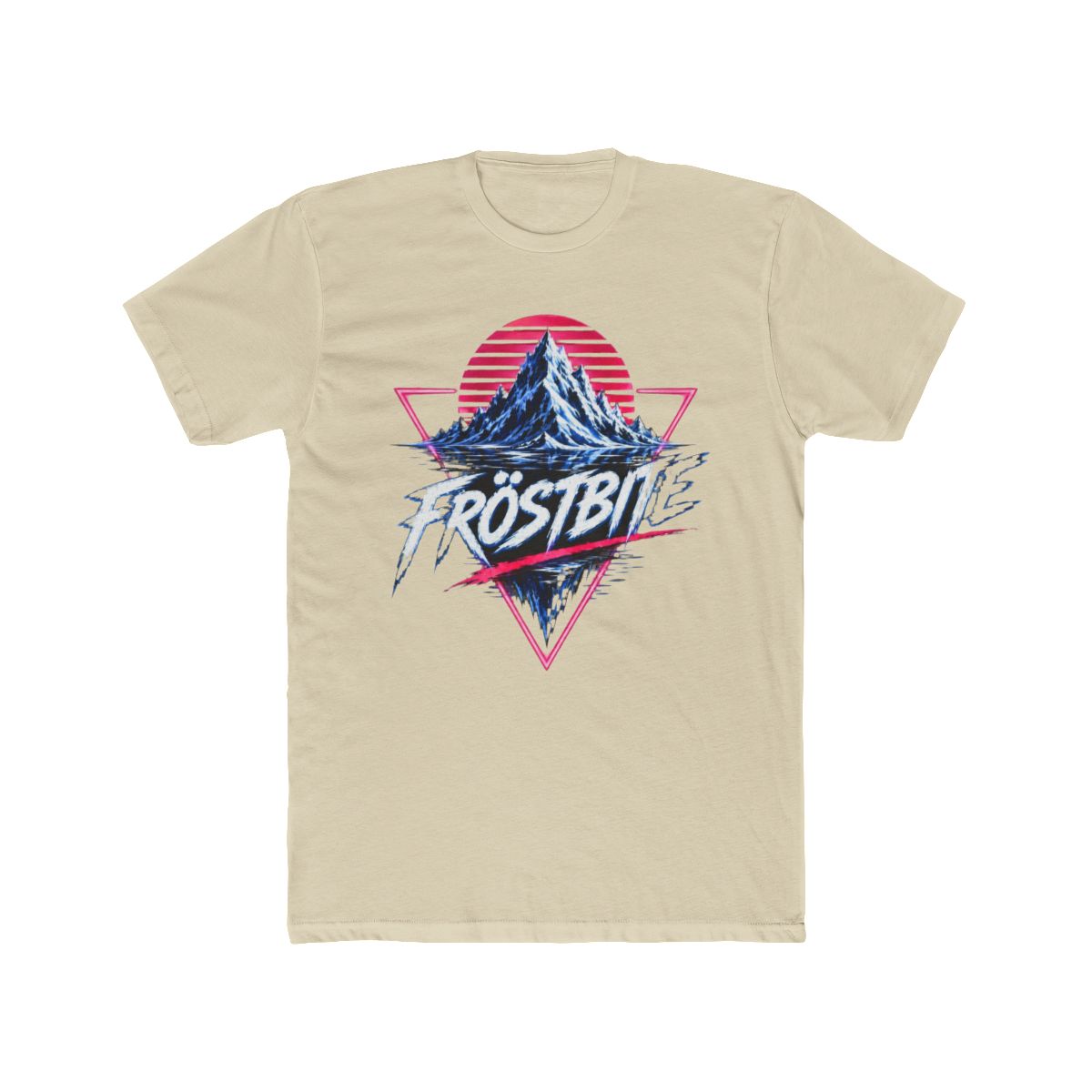 Frostbite Synthwave Glacier Peak T Shirt - alternate angle 4, merchandise