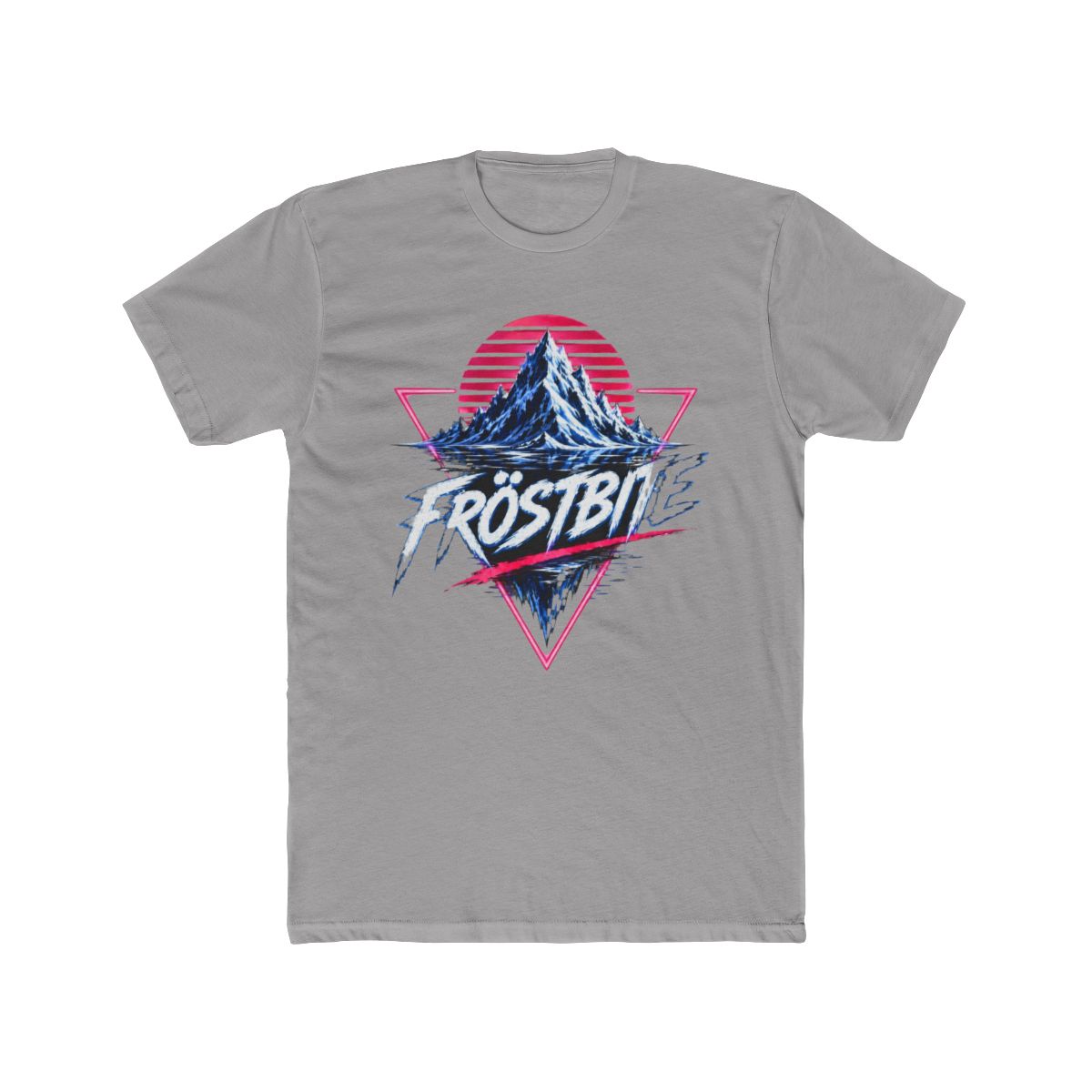 Frostbite Synthwave Glacier Peak T Shirt - alternate angle 2, merchandise