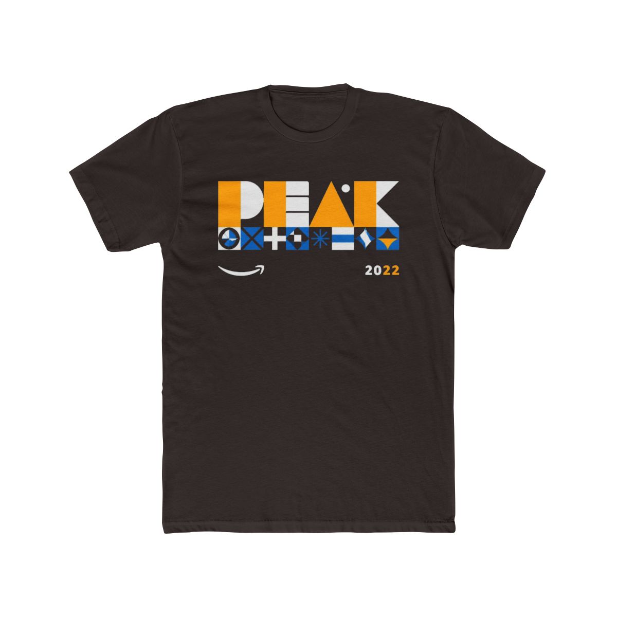 Amazon Peak Official 2022 Orange Blue White Logo Black T Shirt XL - alternate angle 3, merchandise