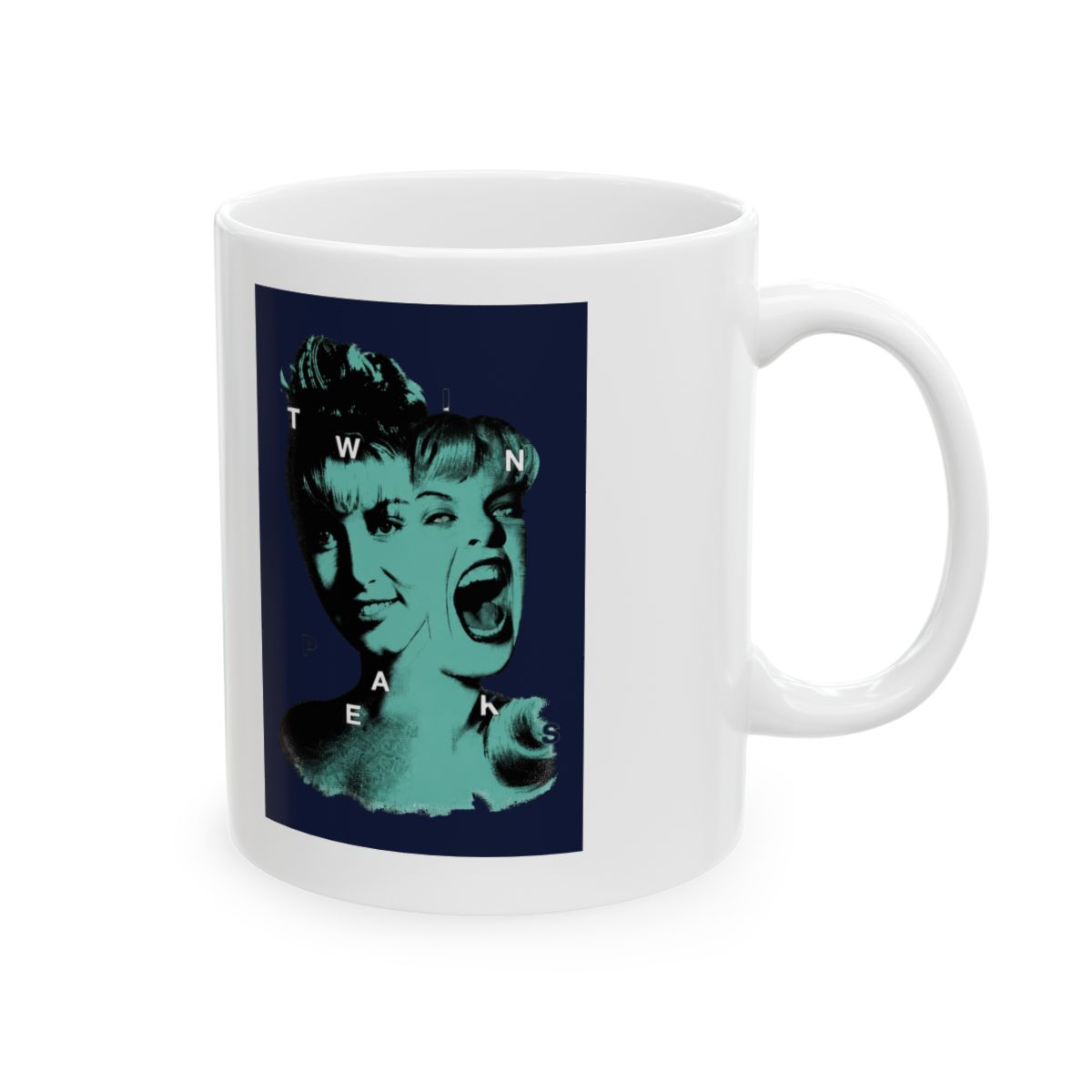 Laura Palmer Coffee Mug, Creepy Twin TV Show Peaks Collectible Cup