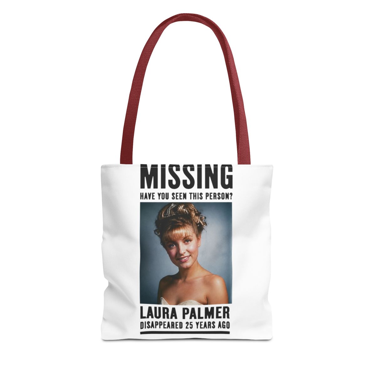 Laura Palmer Bags - Twin Peaks Inspired Canvas Bag - David Lynch Tote - alternate angle 4, merchandise