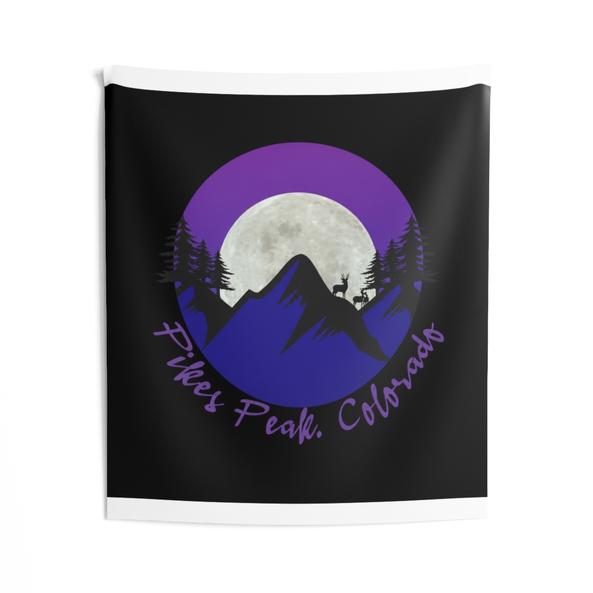 Pikes Peak Colorado Tapestry - alternate angle 1, merchandise
