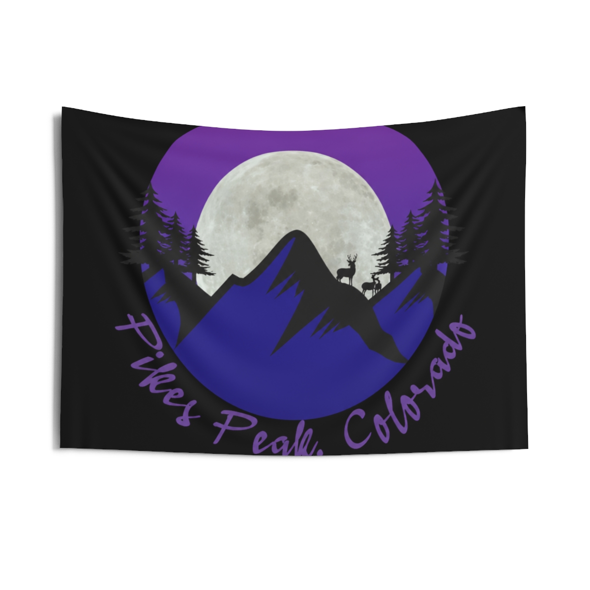 Pikes Peak Colorado Tapestry - alternate angle 2, merchandise