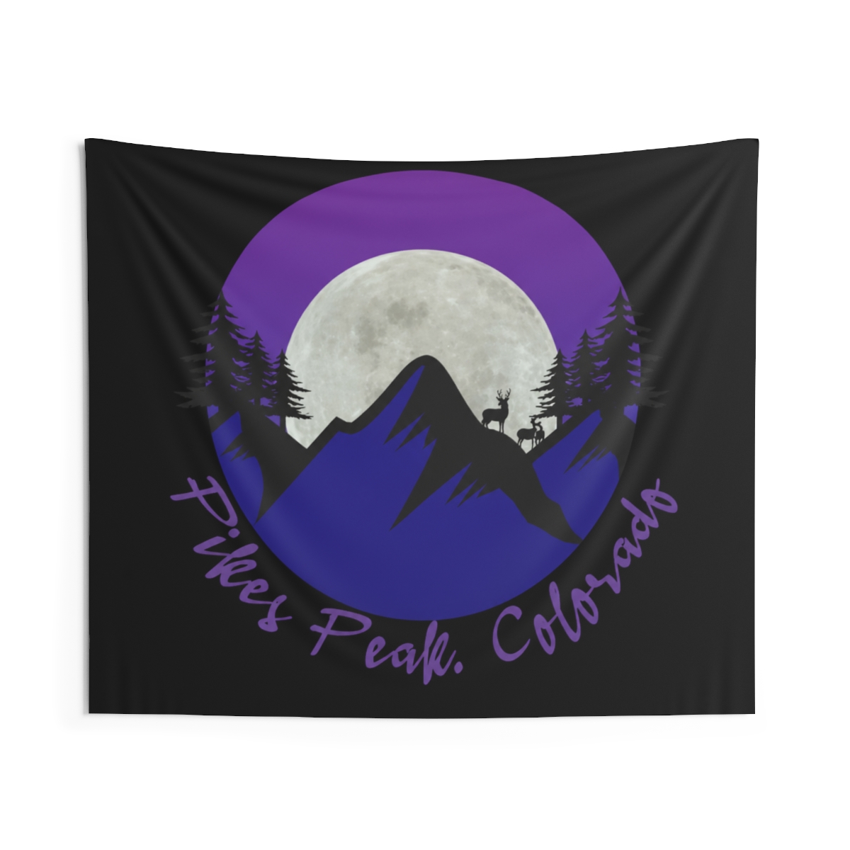 Pikes Peak Colorado Tapestry - alternate angle 3, merchandise