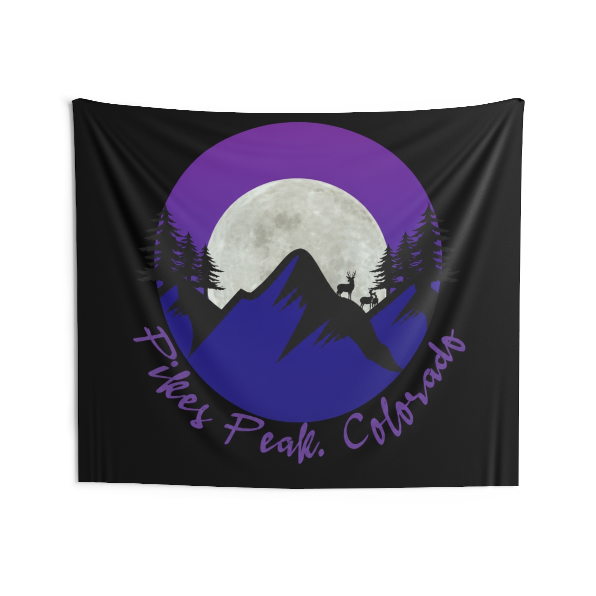 Pikes Peak Colorado Tapestry - alternate angle 4, merchandise