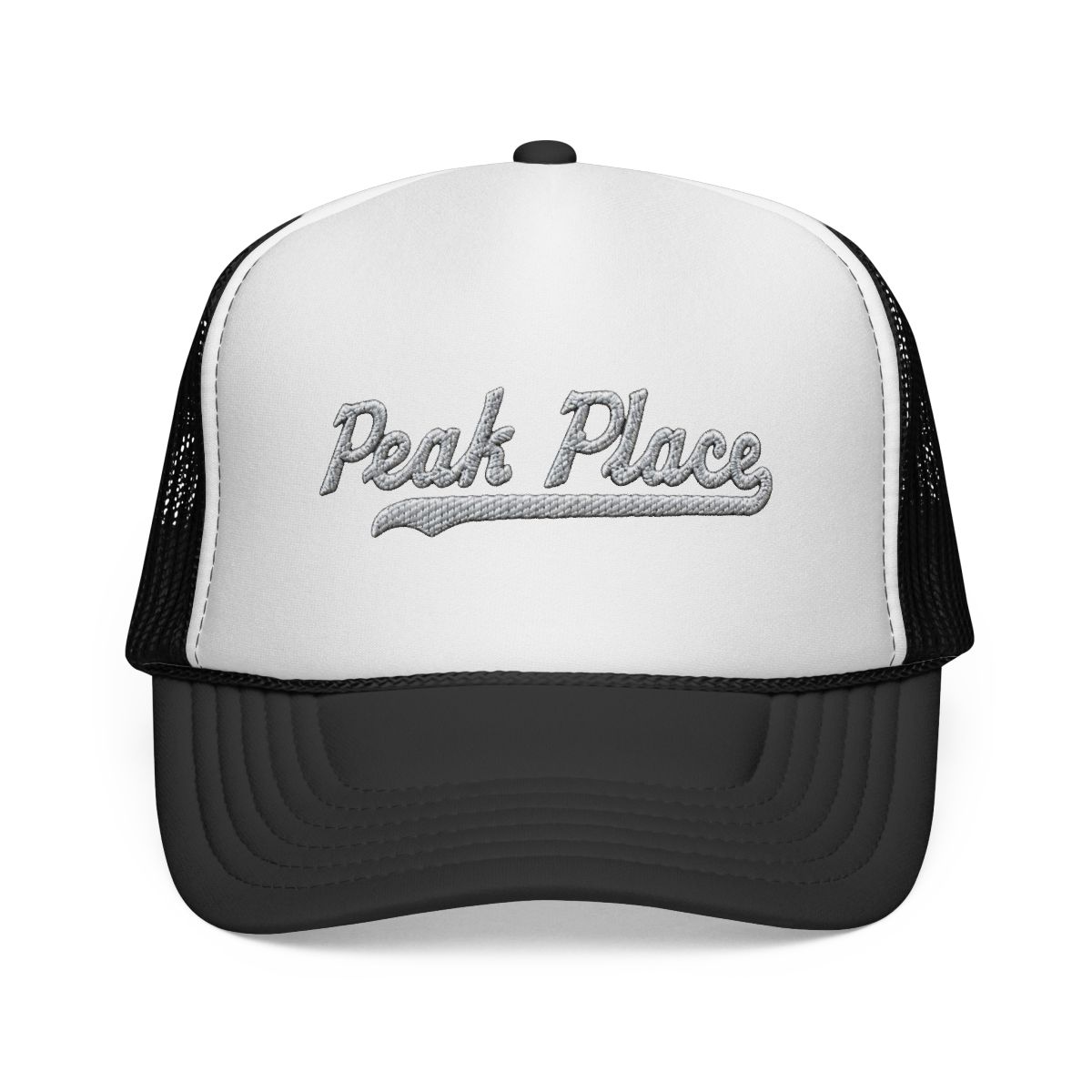 Peak Place Hat Peak Place Trucker Hat Baseball Script Cap Vintage Sports Mesh Swoosh Gift Souvenir Headwear NM