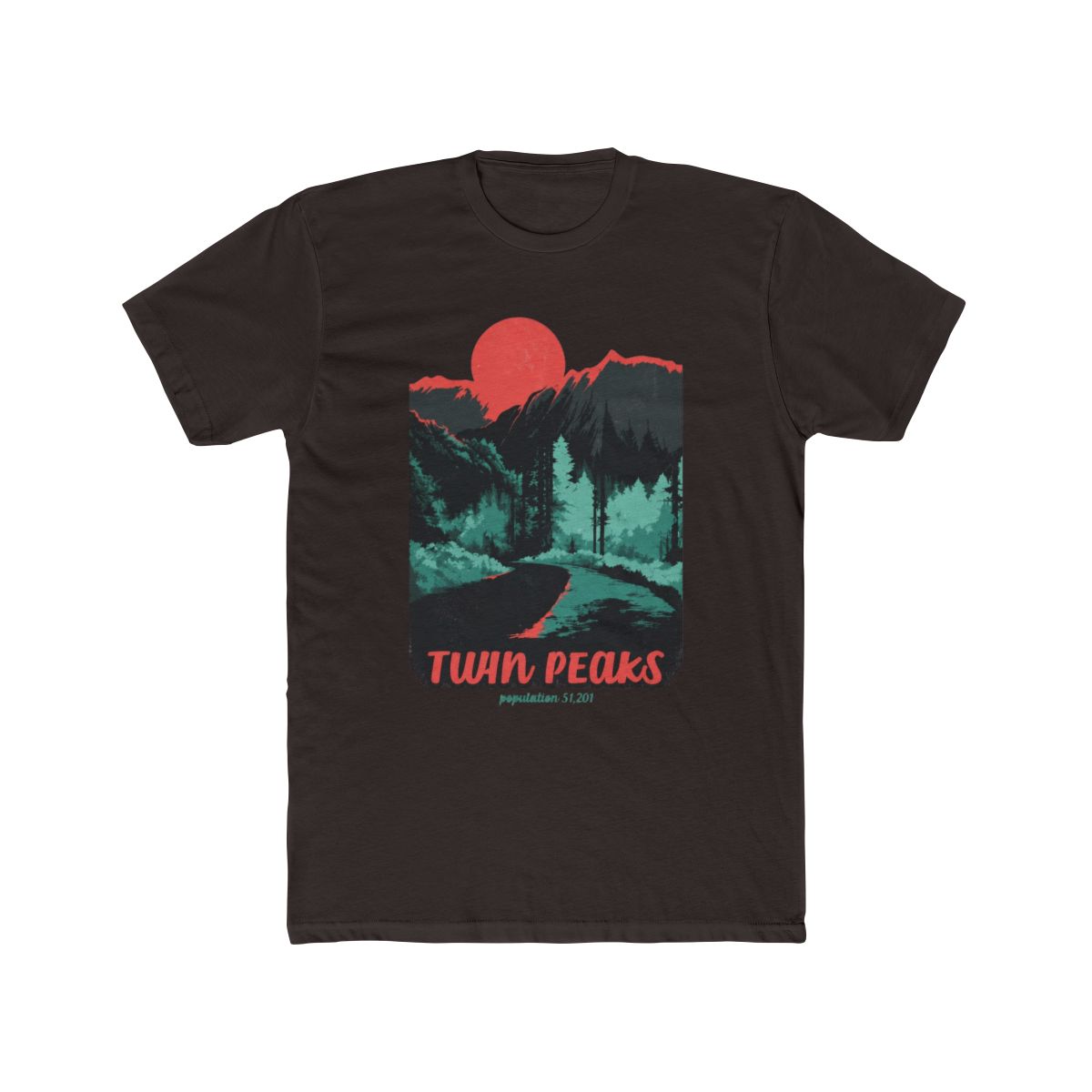 Twin Peaks Population T Shirt - alternate angle 2, merchandise