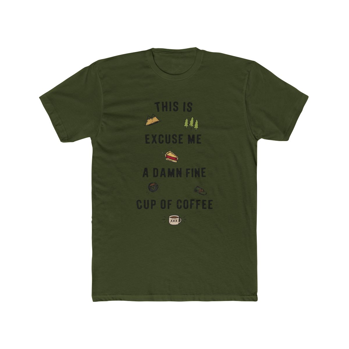 Twin Peaks Fine Cup of Coffee T Shirt - alternate angle 4, merchandise