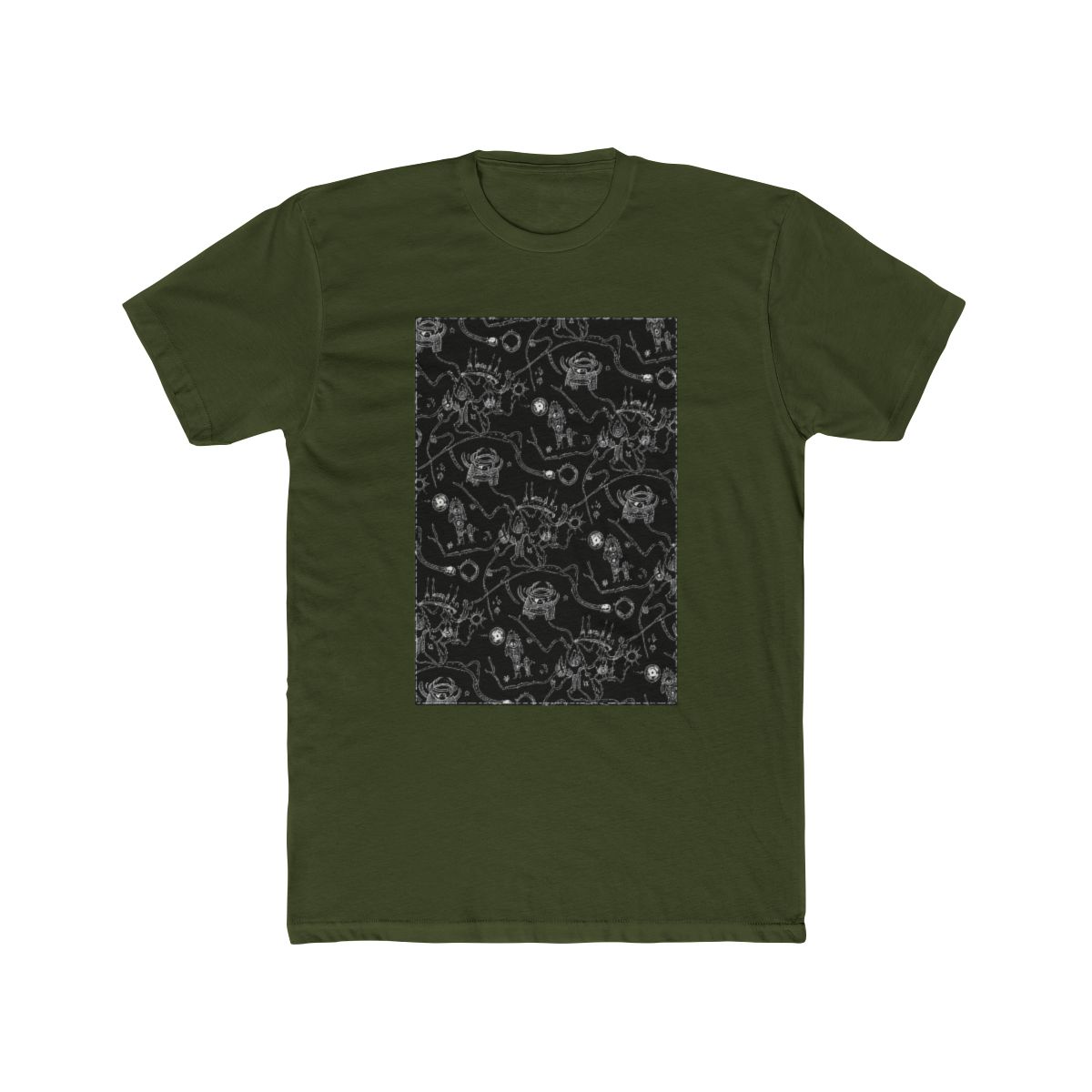 Twin Peaks Owl Cave Map T Shirt - alternate angle 4, merchandise